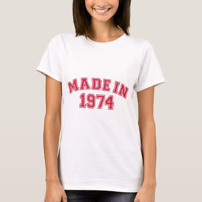 T-shirt Fait en 1974 (Devant)