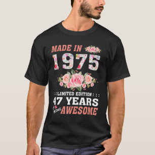 T-shirt Fait En 1975 47 Ans D'Être Étonnant