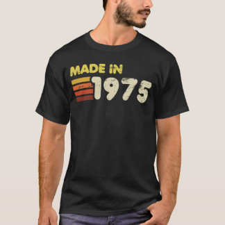 T-shirt Fait En 1975 50e Anniversaire