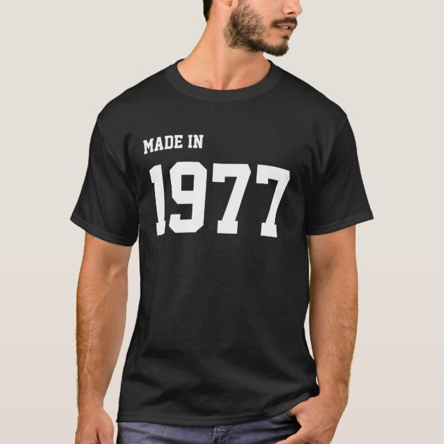 T-shirt Fait en 1977 (Devant)