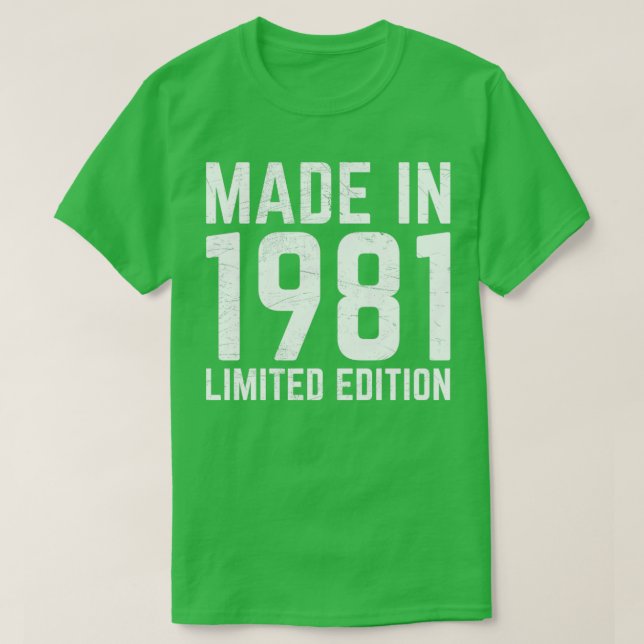 T-shirt Fait en 1981 (Design devant)
