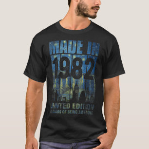 T-shirt Fait En 1982 40 Ans 40e Anniversaire 1