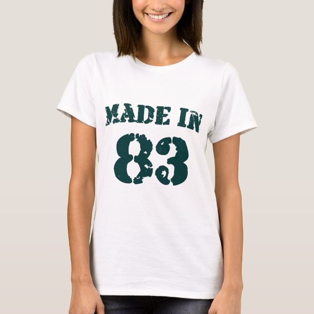 T-shirt Fait En 1983 (Devant)