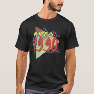 T-shirt Fait En 1990 33E Anniversaire Pour 33 Ans