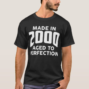 T-shirt Fait En 2000 Âgé À Perfection Birthday Gift Idea