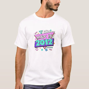 T-shirt Fait En 2012 10E Anniversaire 80S 90S 1990S 1980S