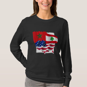 T-shirt Fait En Amérique Avec Présence Libanaise Et Maroca