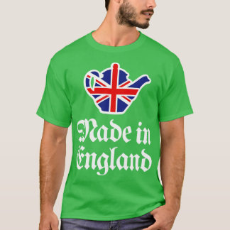 T-shirt Fait en Angleterre théière Grande-Bretagne Union J