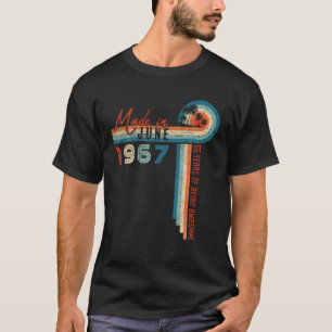 T-shirt Fait En Juin 1967 55 Cadeau Anniversaire 55 Ans Vi