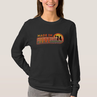 T-shirt Fait En Juin 1974 Magnifique Depuis 1974 Anniversa
