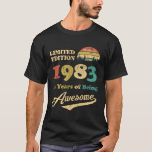 T-shirt Fait En Juin 1983 40 Ans D'Être Étonnant