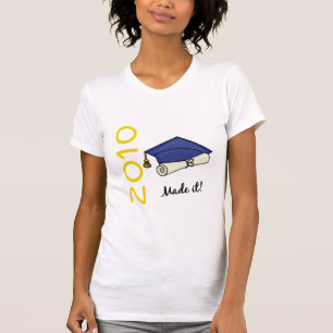 T-shirt Fait lui le casquette et le diplôme d'obtention d