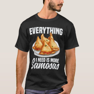 T-shirt Fait Maison Samosas Cuisine Indienne Végétalienne