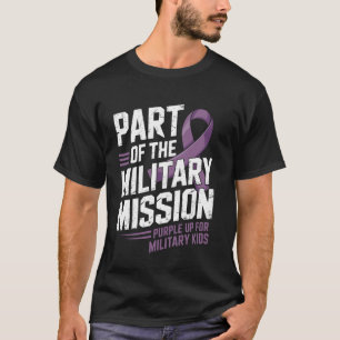 T-shirt Fait partie de la mission militaire Purple Up pour