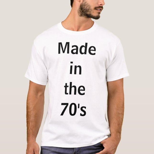 T-shirt Fait pendant les années 70 (Devant)
