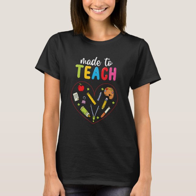 T-shirt Fait Pour Apprécier L'Enseignant (Devant)