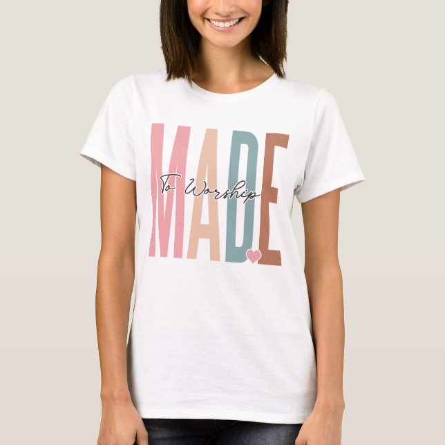 T-shirt Fait pour le culte (Devant)