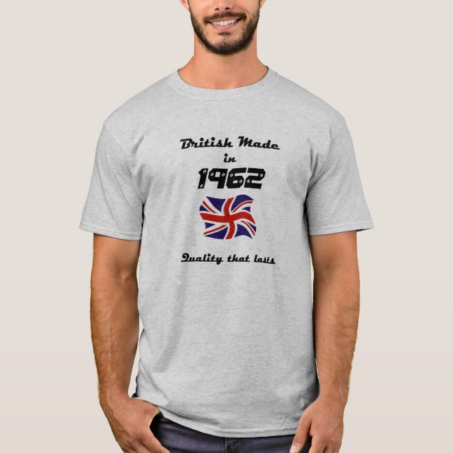 T-shirt fait sur commande d'année de naissance de (Devant)