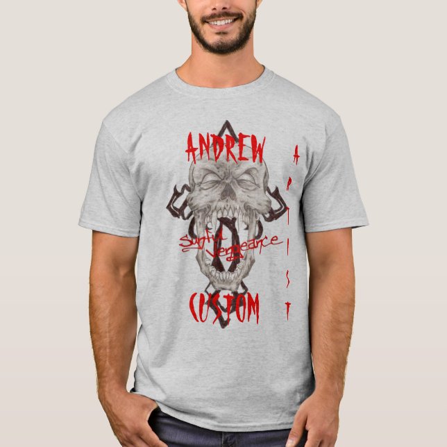T-shirt FAIT SUR COMMANDE de CHEMISE d'ARTISTE de (Devant)