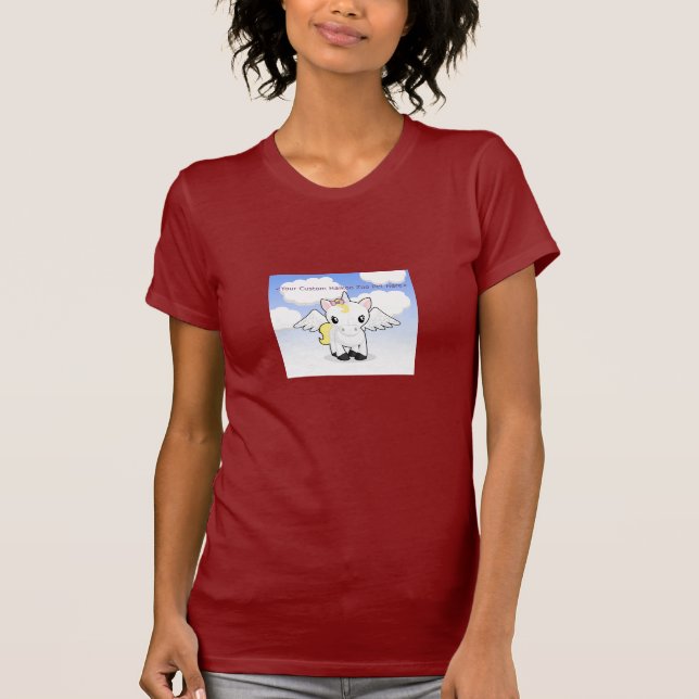 T-shirt fait sur commande de dames de zoo de (Devant)