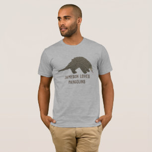 T-shirt fait sur commande de graphique de Pangolin