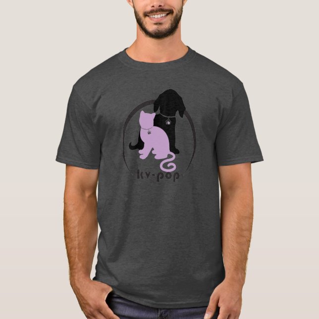 T-shirt fait sur commande de KV-POP (foncé) (Devant)