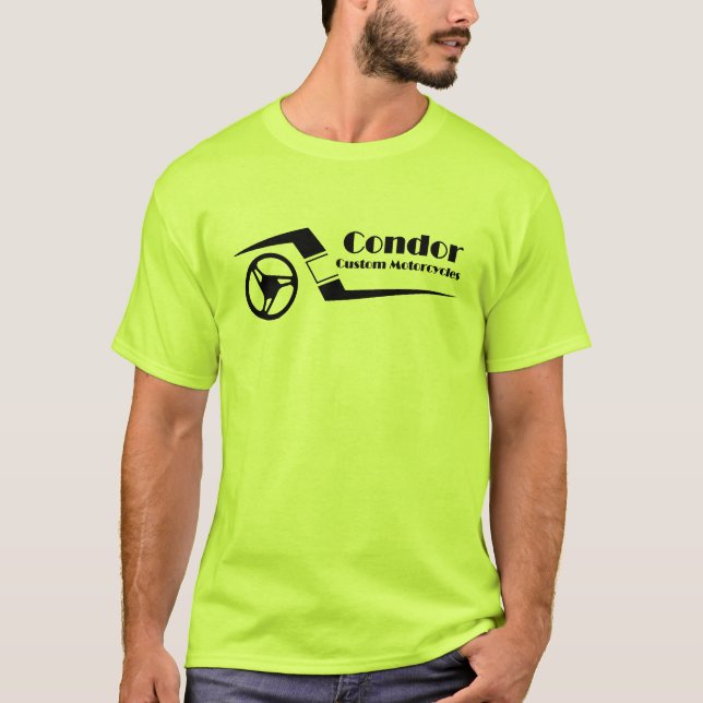 T-shirt fait sur commande de motos de condor (Devant)