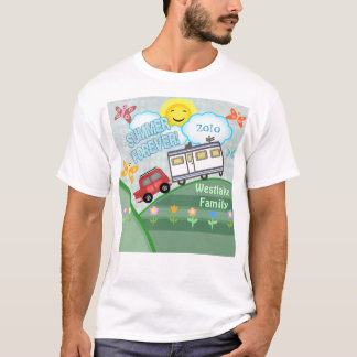 T-shirt fait sur commande de vacances de famille