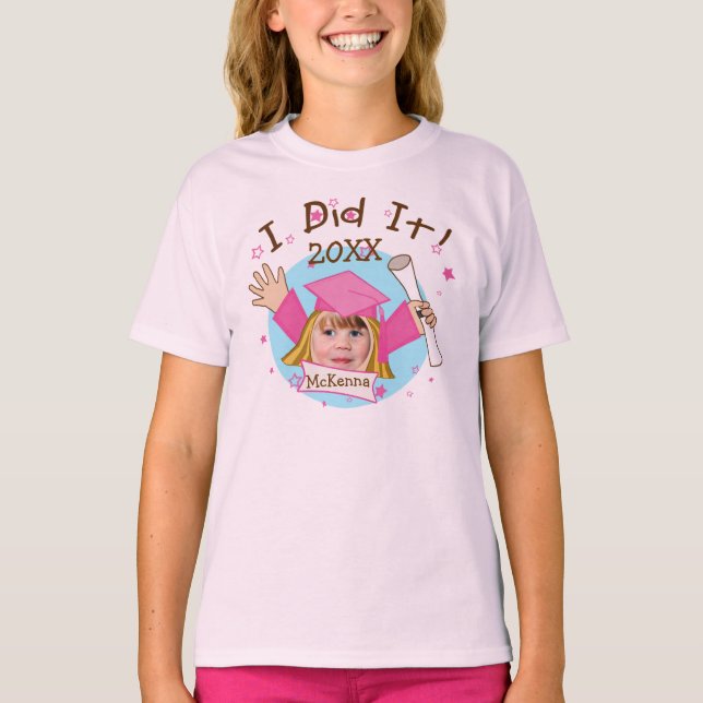 T-shirt fait sur commande d'obtention du diplôme (Devant)