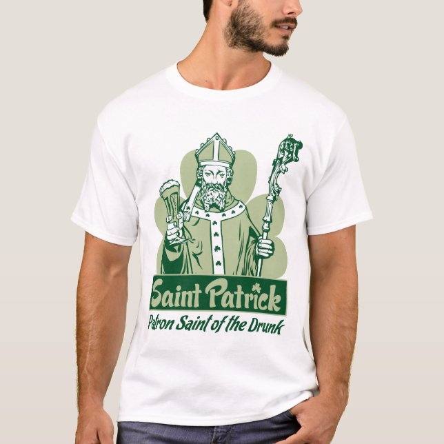 T-shirt fait sur commande du jour de Patrick de (Devant)