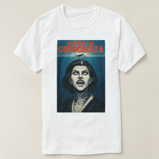 T-SHIRT FAITES ATTENTION AU GODDOMAZA (Design devant)