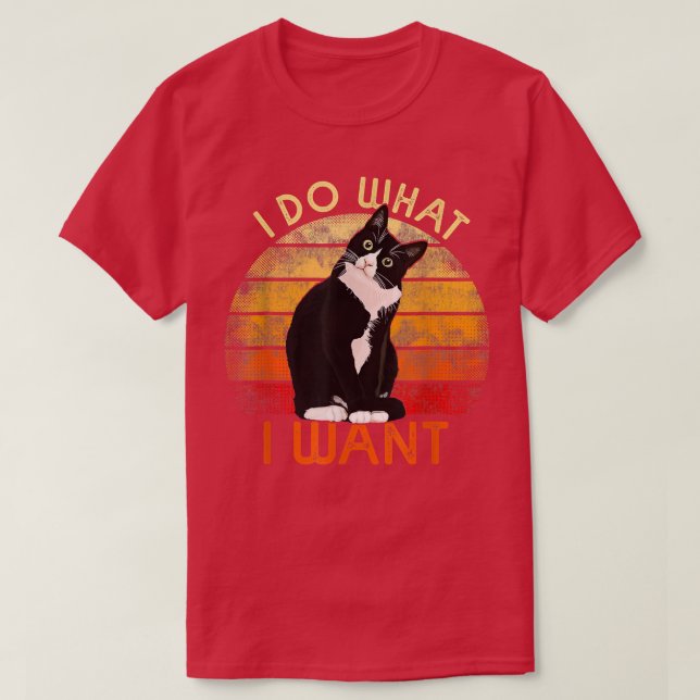 T-shirt Faites Ce Que Je Veux Tuedo Chat Maman Mignonne Gr (Design devant)