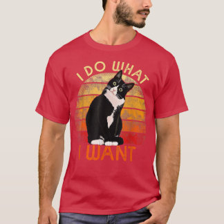 T-shirt Faites Ce Que Je Veux Tuedo Chat Maman Mignonne Gr