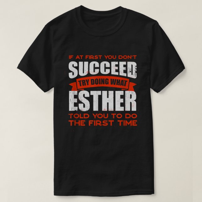 T-shirt Faites ce qu'Esther vous a dit faire Amis Nom Budd (Design devant)