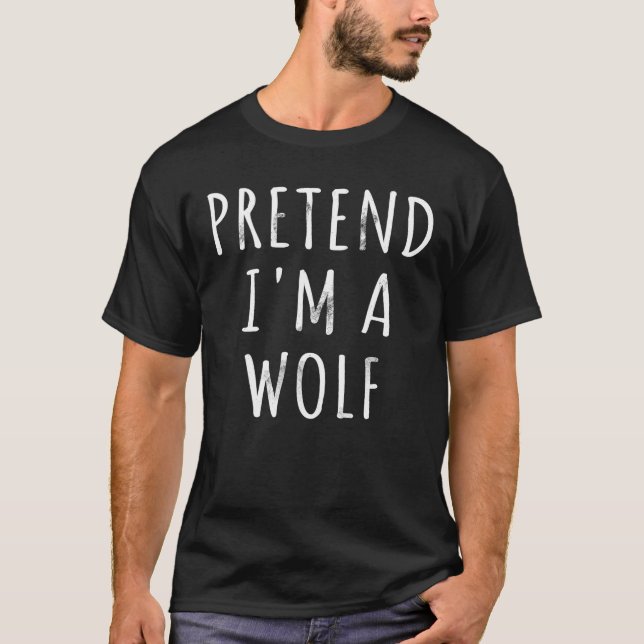 T-shirt Faites comme si je suis un loup paresseux Hallowee (Devant)