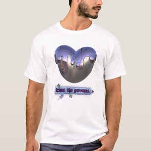 T-shirt Faites confiance à la fonte Chrome Coeur