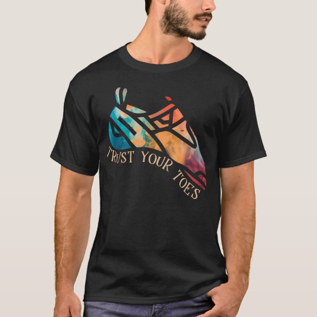 T-shirt Faites Confiance à Vos Orteils Escalade Bloc Extér (Devant)
