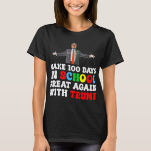 T-shirt Faites De 100 Jours À L'École Une Grande Nouvelle 