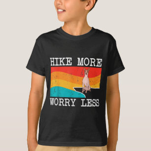 T-shirt Faites de la randonnée plus inquiétez moins chien 