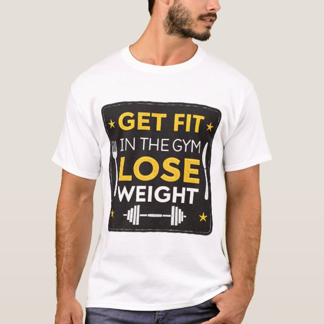 T-shirt Faites de l'exercice dans la salle de sport, perde (Devant)