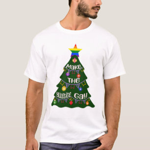 T-shirt Faites du Gay pride Yuletide