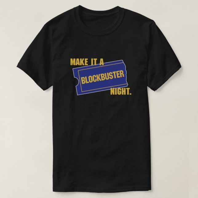 T-shirt Faites-en un Blockbuster Night Classic (Design devant)