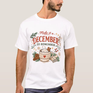 T-shirt Faites-en un décembre inoubliable Noël