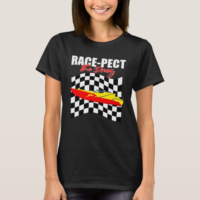 T-shirt Faites glisser le devis de conducteur de bateau po (Devant)