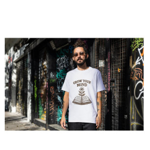 T-shirt Faites Grandir Votre Esprit • Illustration de Livr