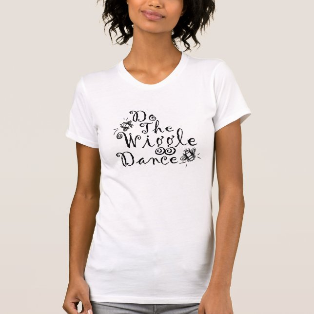 T-shirt Faites La Danse En Ligne - Dames Bella Toile Tee (Devant)