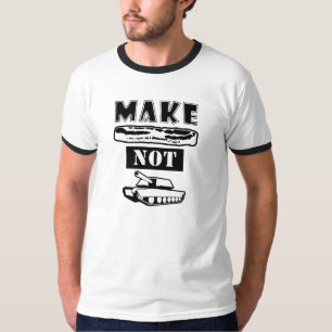 T-shirt Faites la guerre de lard pas !