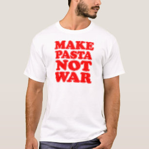 T-shirt Faites la guerre de pâtes pas