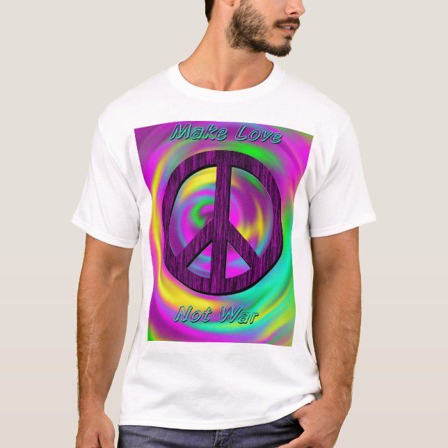 T-shirt Faites l'amour, pas guerre (Devant)