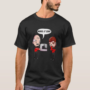 T-shirt Faites-le coudre Quilter Aime La Machine À Coudre